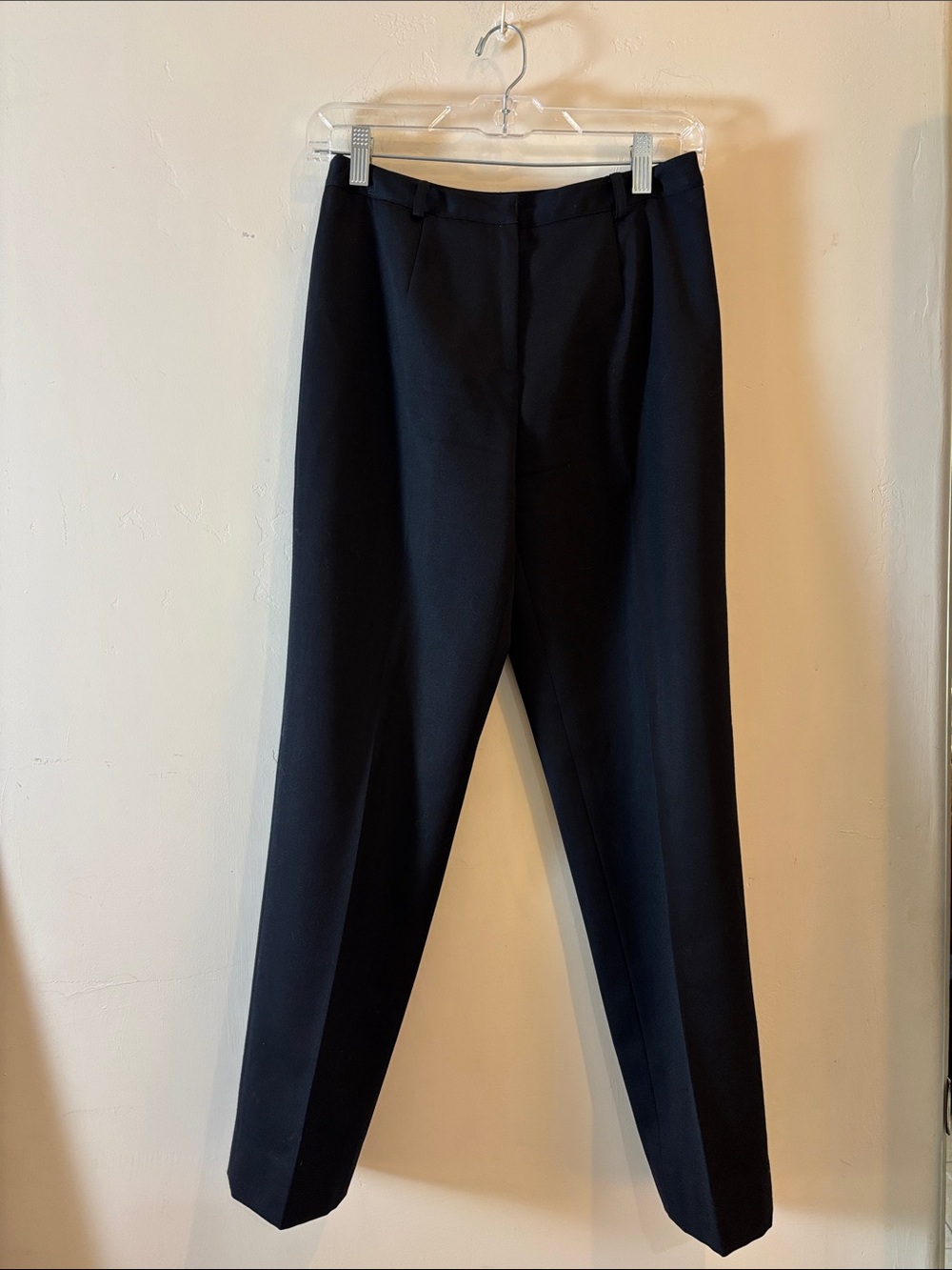 LOFT women’s Black Dress Pants - Tailored Straight 4P 100% wool w acetate lining